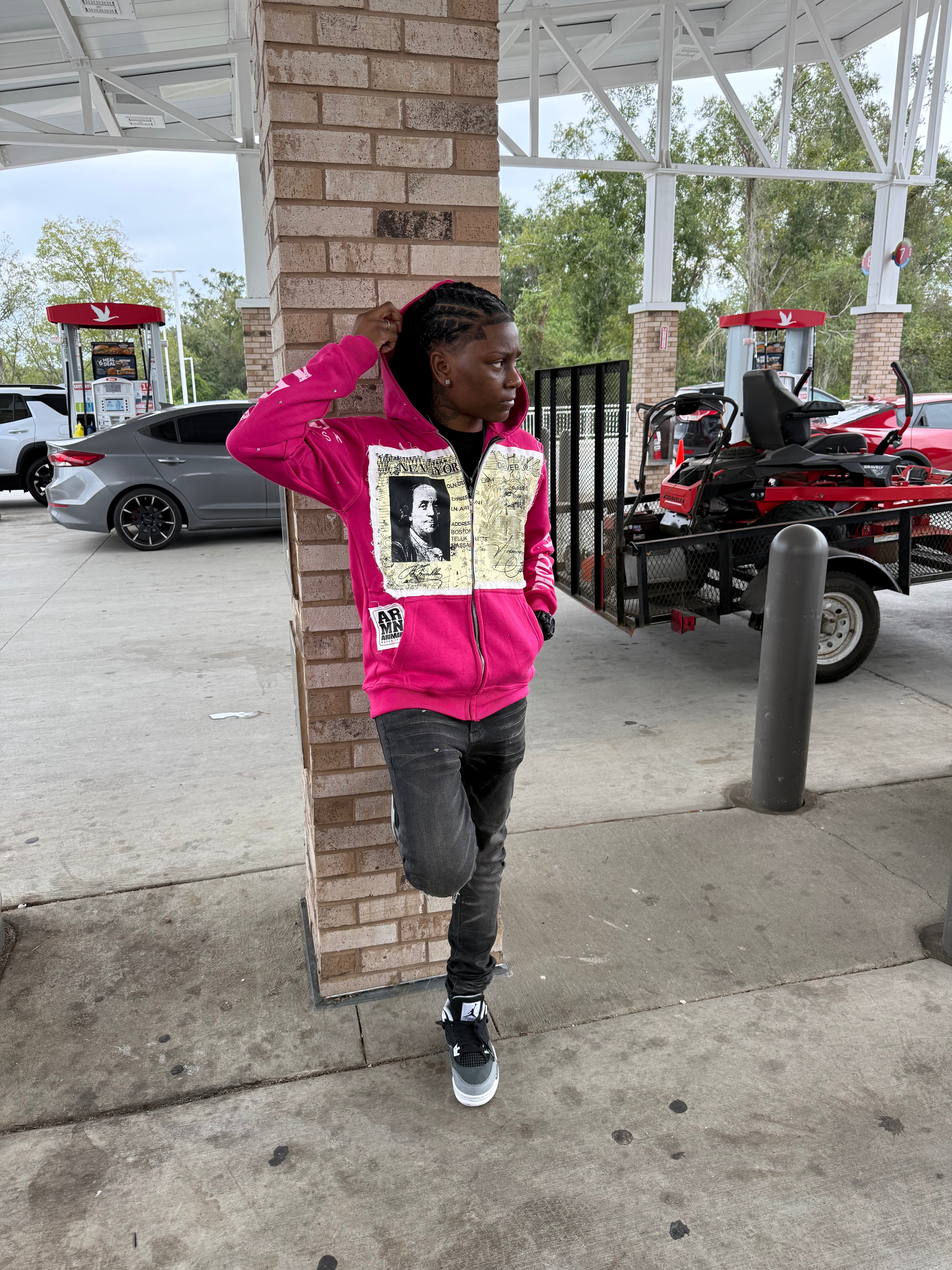 Pink ARMN Hoodies